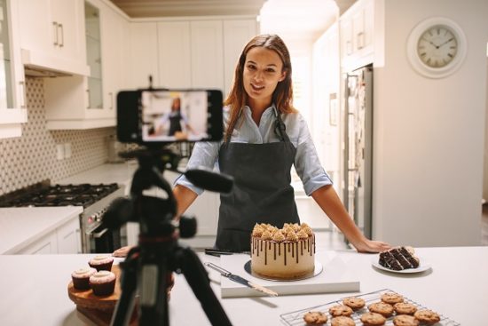 content creator making a living